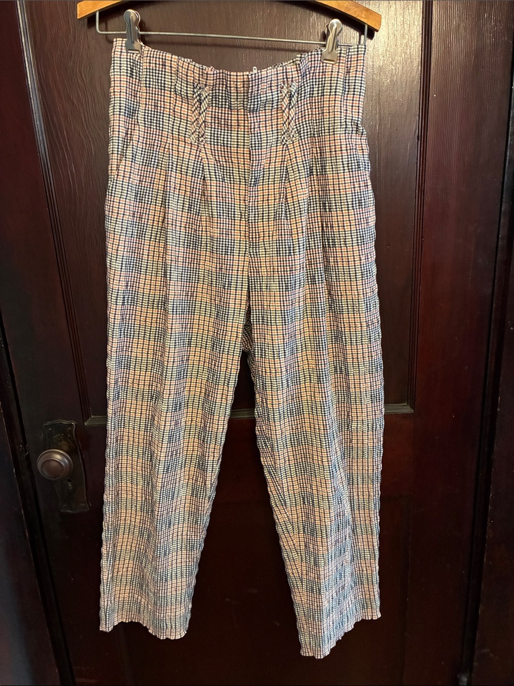 Anthropologie checked pants, size 4